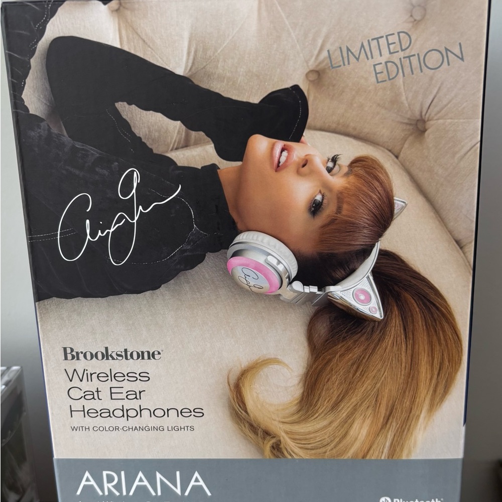 Ariana Grande Brookstone Limited Edition Cat Ear Headphones